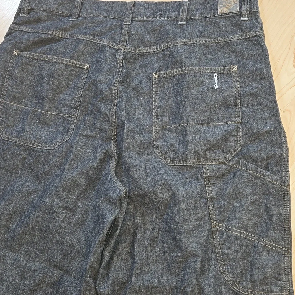 Vintage Y2k Old Navy Denim Pantals 94 Gray Super Baggy Fubu Style Jeans 38x32